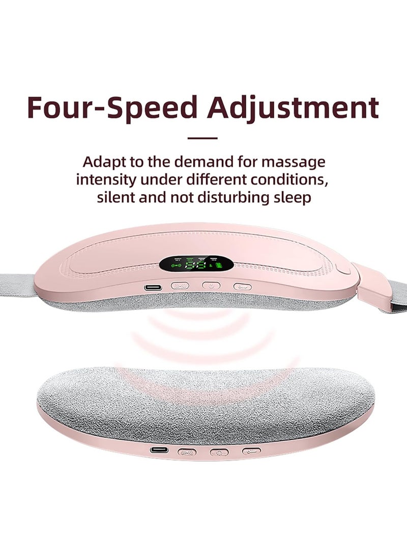 Comfier Portable Menstrual Heating Pad - Cordless Electric Waist Massager for Period Cramp & Lower Back Relief - Wireless Belly Warming Belt with 3 Heat Levels & 4 Massage Modes - USB Rechargeable - Image 2