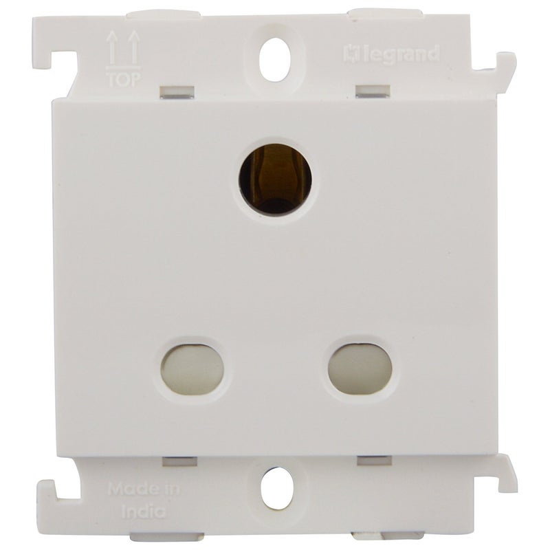 Legrand Polycarbonate Mylinc 6A 2/3Pin Multi-Socket 675550 (White) - Image 5