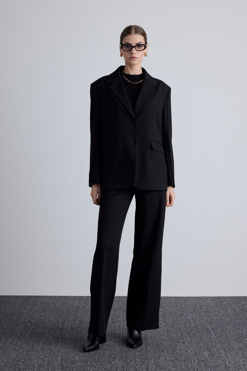 Manuka Classic Cut Blazer Jacket Black  - Image 4