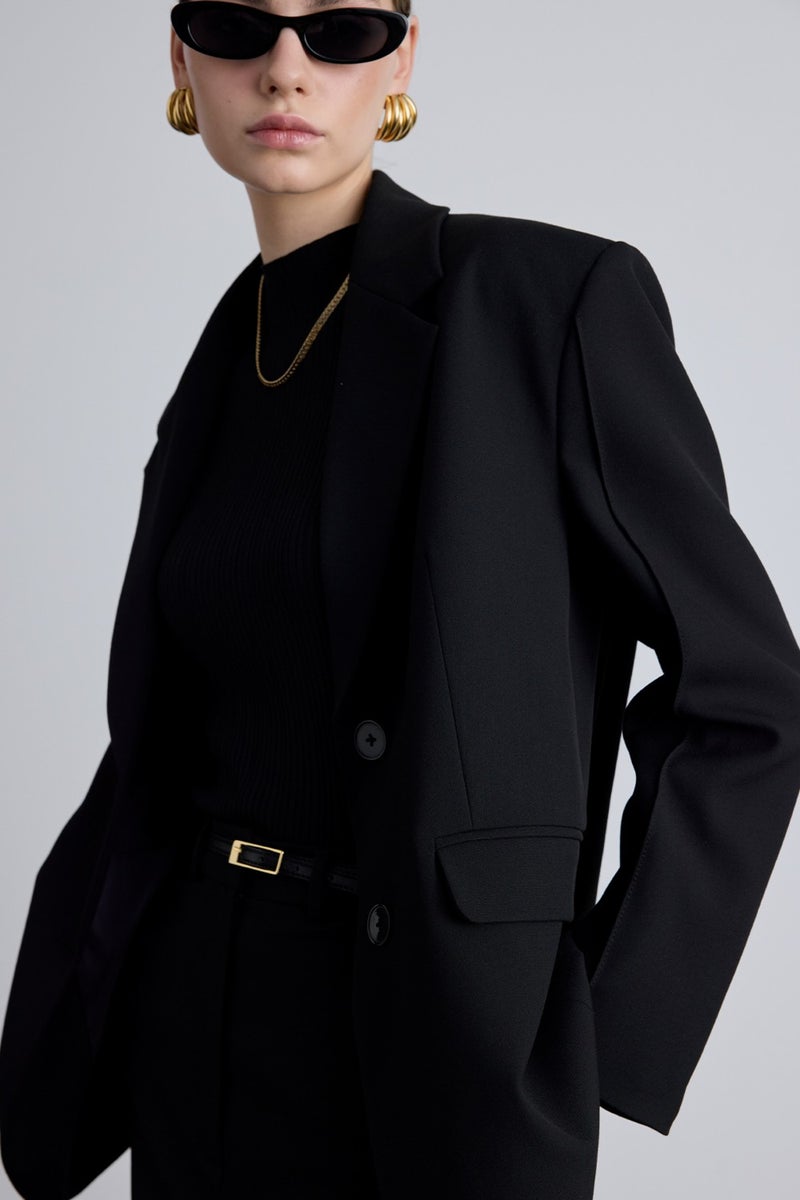 Manuka Classic Cut Blazer Jacket Black  - Image 5