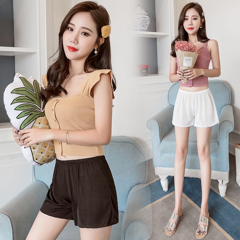 Summer New Loose Safety Shorts for Ladies Nude