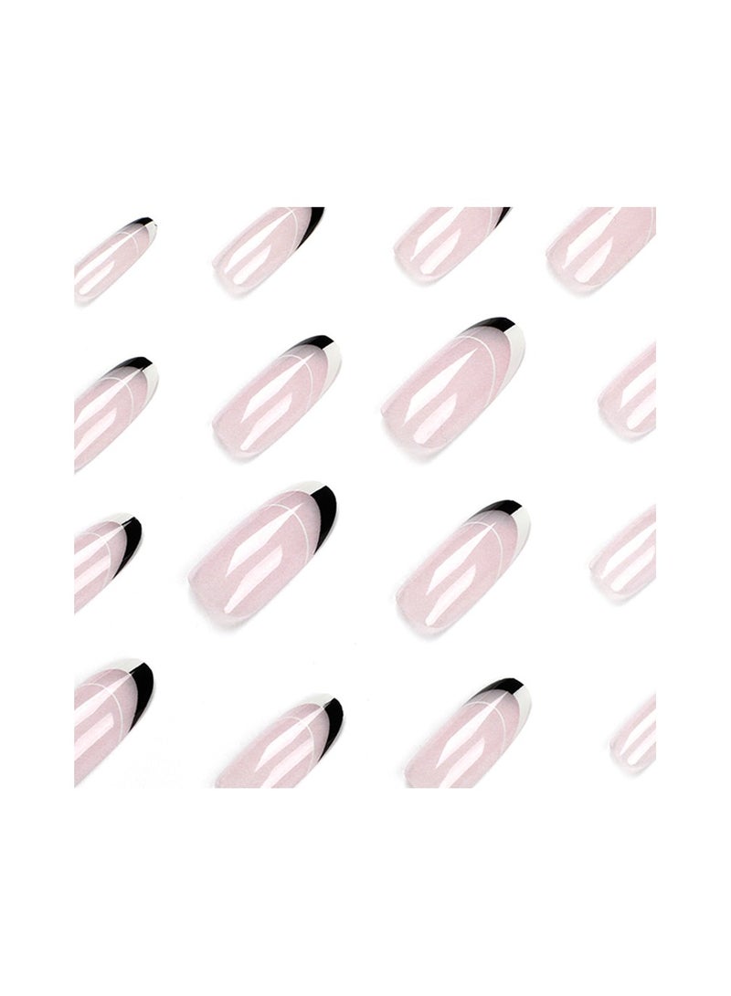 24-Piece Salon Acrylic Double Tape Reusable False Nails Set - Image 2