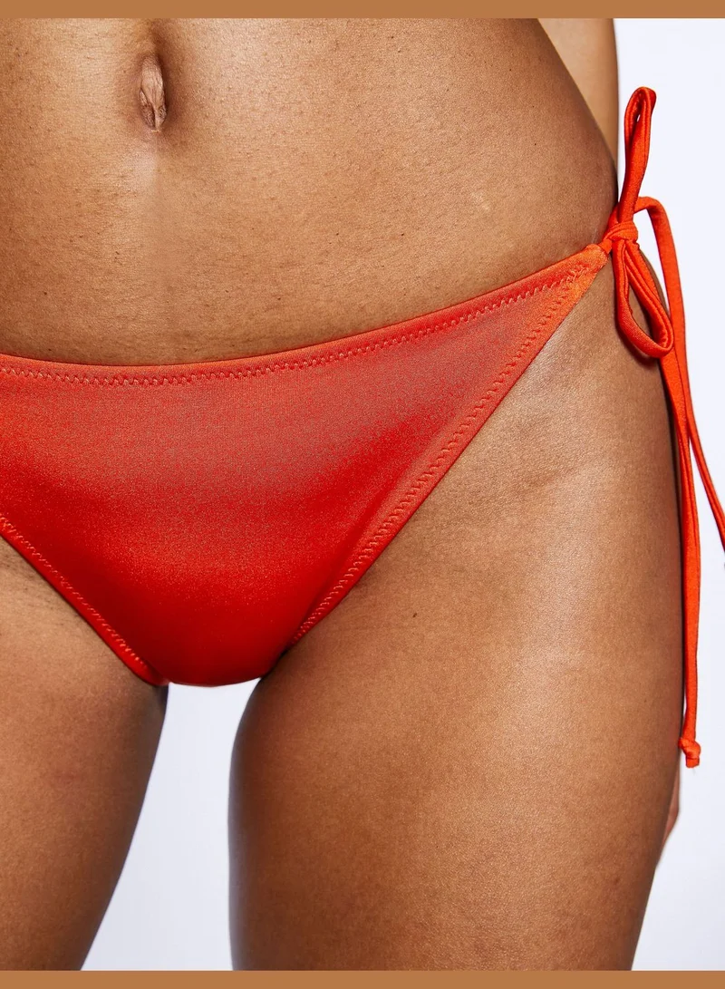 كوتون Basic Tie Side Bikini Bottom