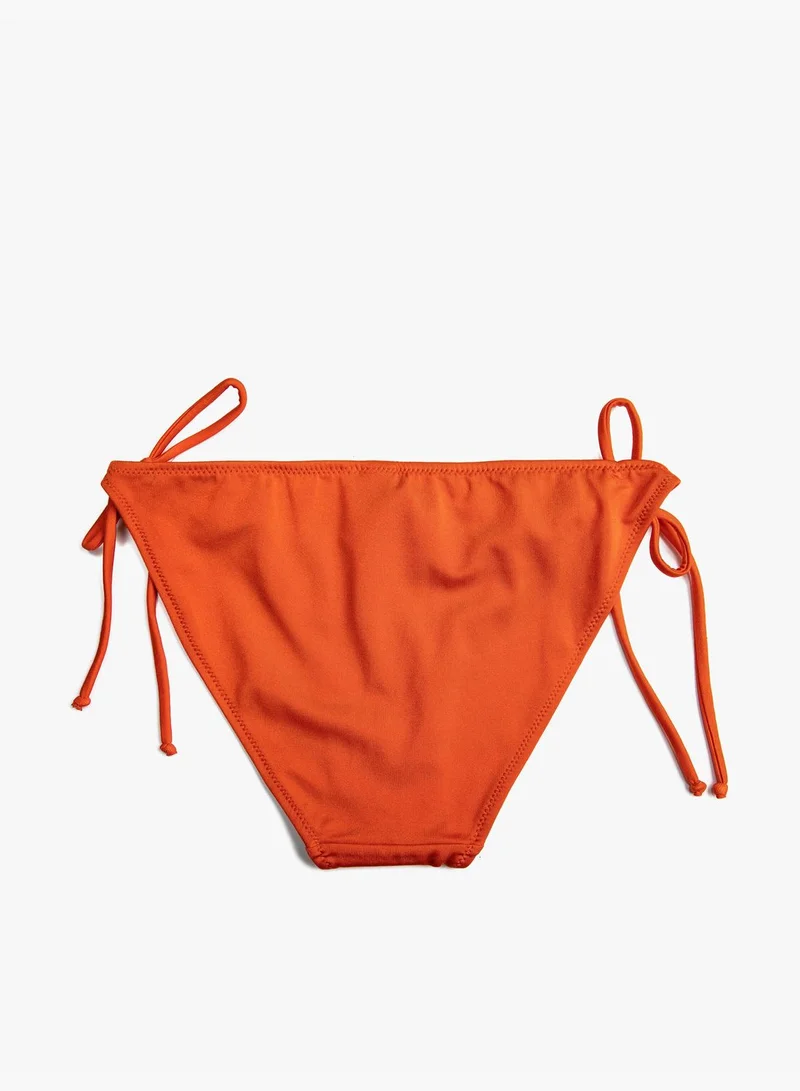كوتون Basic Tie Side Bikini Bottom
