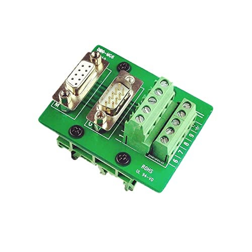 Twinkle Bay Twinklebay DB9 Breakout Connector RS232 Serial 9 Pin Connector Db9 Terminal (Male and Female Adapter) - Image 1