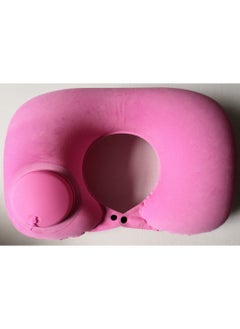 Arabest Press inflatable U-shaped pillow neck pillow travel artifact neck folding portable flocking blowing travel pillow U-shaped pillow  - Image 3
