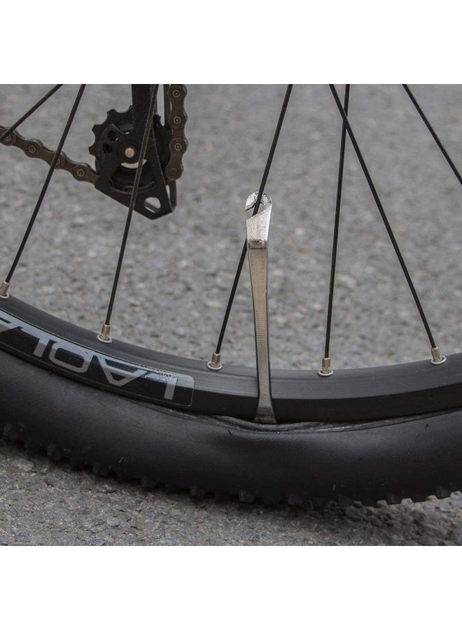 4 Pcs Bicycle Tire Lever, Stainless Steel Tire Replacement Scoop, Bicycle Tire Lever Lever Repair Bicycle Tube, Easy to Use, Portable Bicycle Tire Removal Repair Tool - Image 3