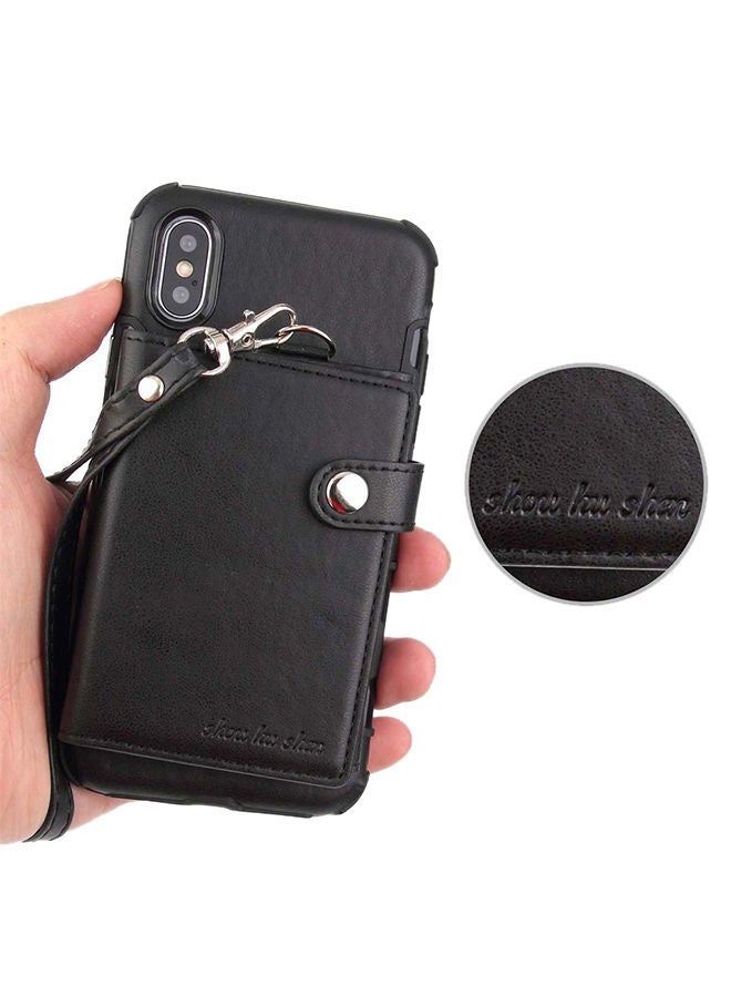 NIBEMINENT Protective Wallet Case Cover For Apple iPhone XS Max Black - Image 2