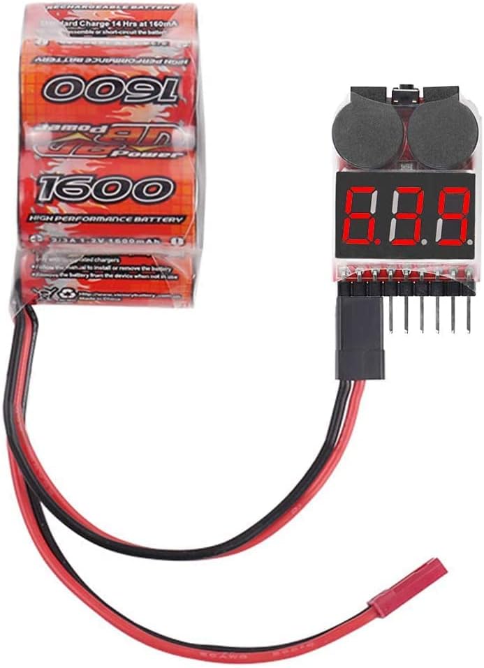 ChicAbode 1-8S Lipo Battery Voltage Tester 4 Pack, 2-in-1 RC LiPo Low Voltage Buzzer Alarm with LED Indicator, Battery Monitor Checker for 1-8S LiPo Li-ion LiFe LiMn Cells, High Precision ±0.01V - Image 4
