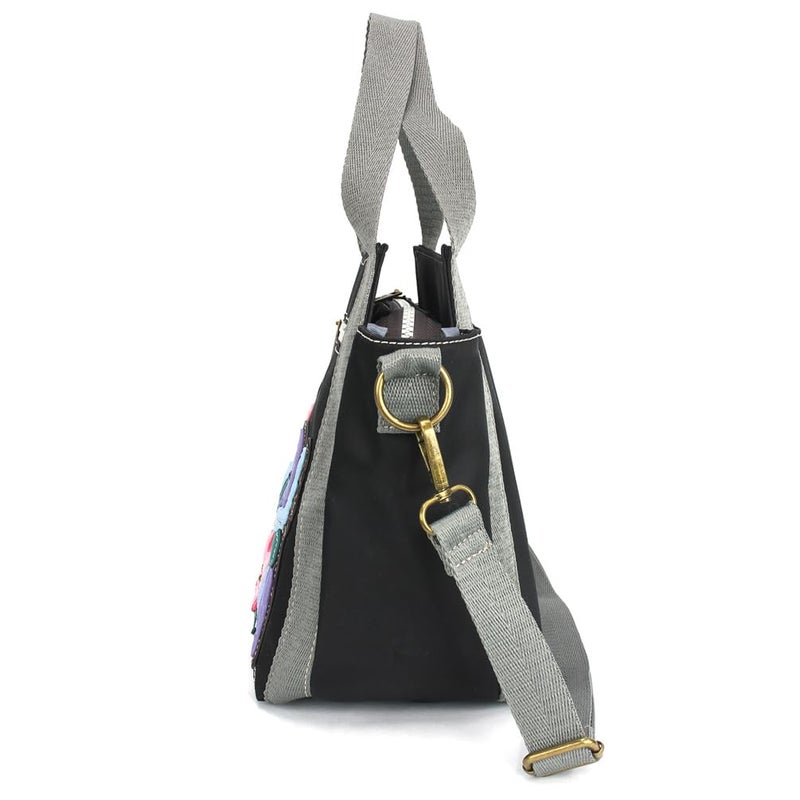 CHALA Venture Mini Carryall - RFID Protected Nylon Bag with Adjustable Crossbody Strap - Hummingbird A - black - Image 4