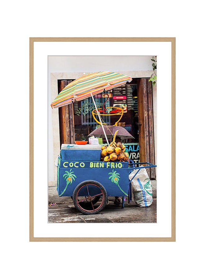 DANUBE HOME Latin Coco Stand Wall Art with Glass Frame – Elegant Tropical Framed Print for Living Room, Bedroom & Office – Modern Home Décor, Ready to Hang & Perfect Gift Idea 50X70Cm  - Image 2