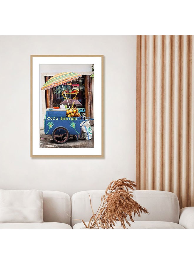 DANUBE HOME Latin Coco Stand Wall Art with Glass Frame – Elegant Tropical Framed Print for Living Room, Bedroom & Office – Modern Home Décor, Ready to Hang & Perfect Gift Idea 50X70Cm  - Image 3