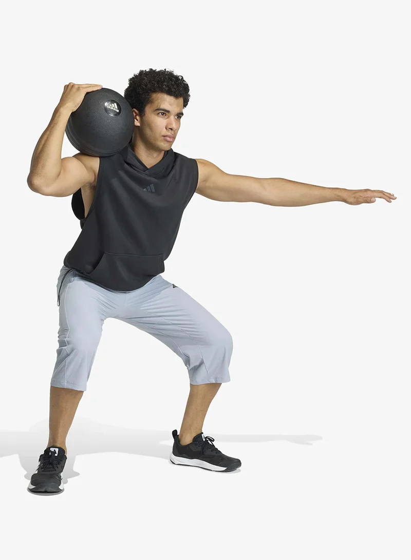 Adidas HALSIL 3/4 Workout Essentials Flex Woven Sweatpants for Men | Best Price UAE