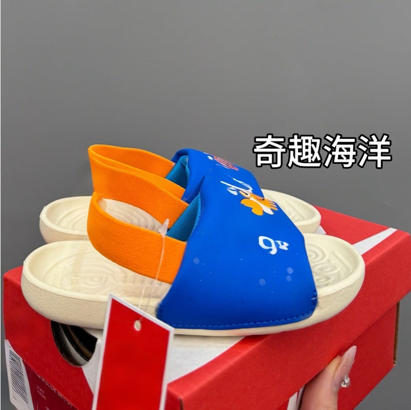 Putian A Generation Of New Nk Cute Children'S Shoes Sandals Slippers Light And Comfortable Black And White Mandarin Duck Toddler - Image 4