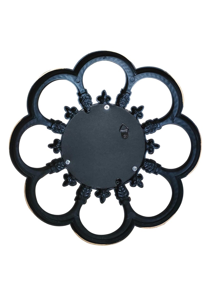 Art Street Art Street Set of 3 Beautiful Flower Shape Wall Mirrors for Home Décor Round Shape Bronze Decorative Wall Mirror for Living Room Decoration (Bronze, Size -10 x 10 Inchs)  - Image 4