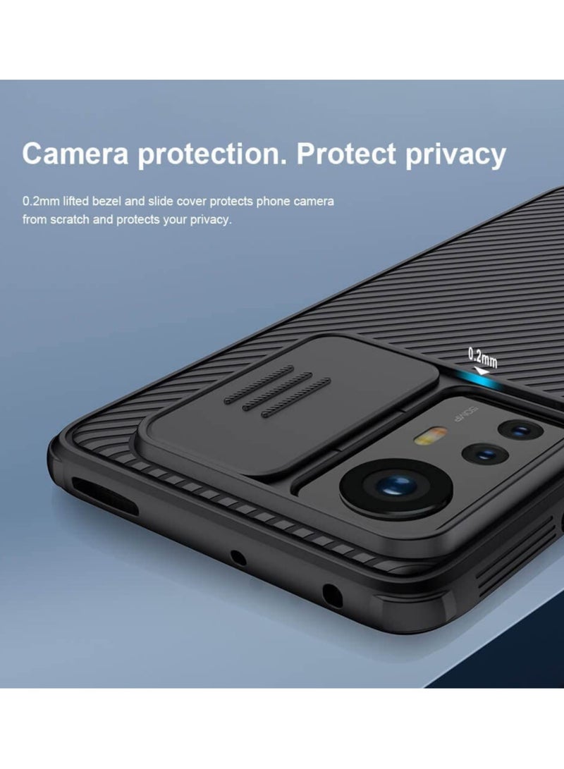 Nillkin Case for Xiaomi 12 / Xiaomi 12X Case Cover CamShield Pro Slide Camera Protection Cover - Scratch Resistant - Protect Privacy - Delicate Touch Feeling Case for Mi 12 / Mi 12X Black - Image 4