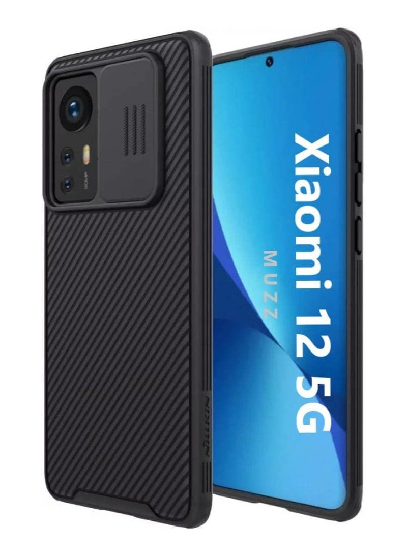 Nillkin Case for Xiaomi 12 / Xiaomi 12X Case Cover CamShield Pro Slide Camera Protection Cover - Scratch Resistant - Protect Privacy - Delicate Touch Feeling Case for Mi 12 / Mi 12X Black - Image 1