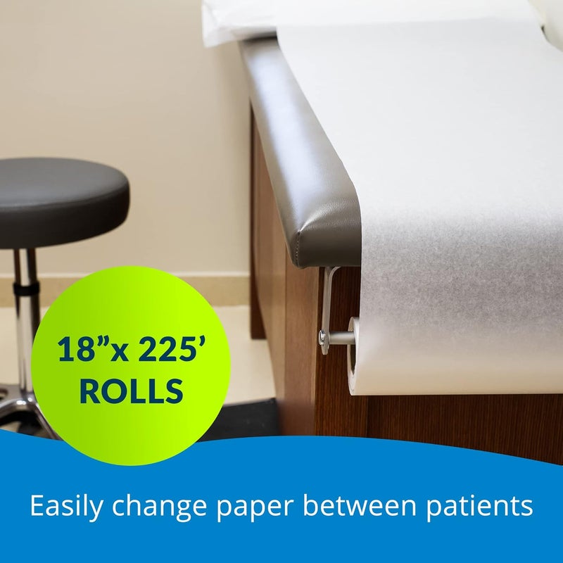 Tidi Avalon Papers Exam Table Paper White 18 x 225 Pack of 12  Barrier Protection  Standard Smooth Paper  Medical Supplies 513 - Image 3