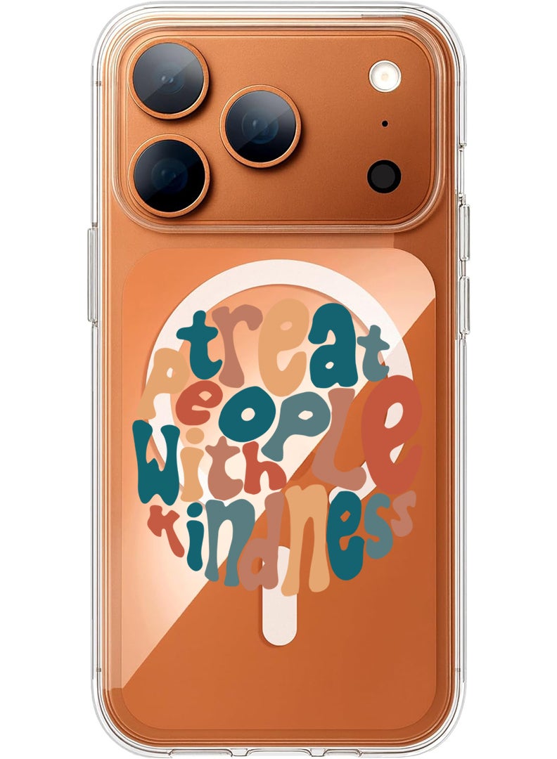 Theodor Magnetic Case for Apple iPhone 17 Pro Max Compatible with MagSafe Wireless Charging, Shockproof Phone Bumper Cover - Virgo-01 - White - Image 1