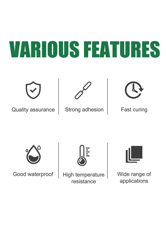 JUE-FISH All-purpose Glue 20g,Nail-free Glue Adhesive Sealant,Nail-Free Glue Waterproof Adhesive Sealant, Multifunctional Adhesive Glue Universal Strong Plastic Glue for Resin Ceramic Metal Glass  - Image 4