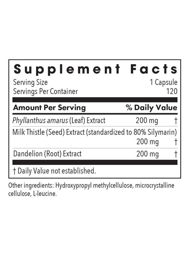 اليرجي ريسيرتش جروب مجموعة أبحاث الحساسية - مكمل عشبة شوك الحليب - دعم صحة الكبد، عشبة شوك الحليب، الهندباء، إزالة السموم، التطهير، كبسولات نباتية - 120 كبسولة - Image 3