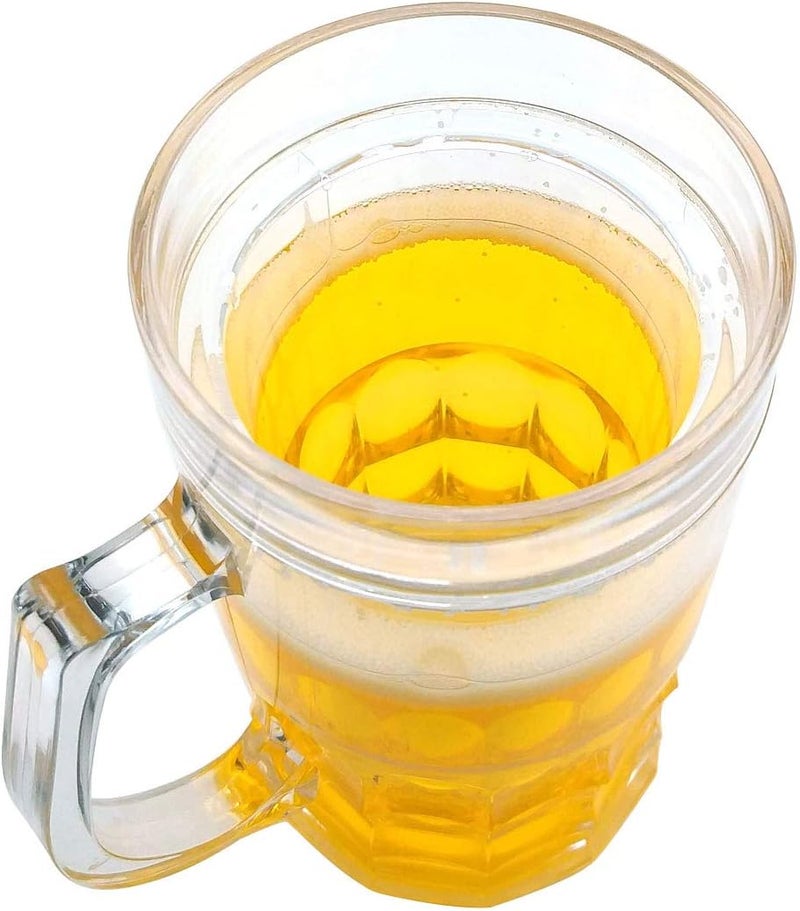 جليفار كوب بيرة قابل لإعادة الاستخدام – 450 مل – كأس مزدوج الطبقة متين وصديق للبيئة للبيرة والمشروبات - Image 2