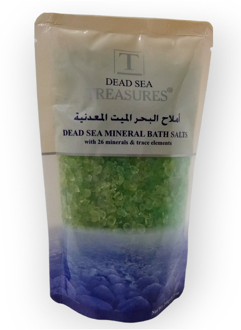 DEAD SEA treasures - Green Dead Sea Bath Salts 240 grams - Image 1
