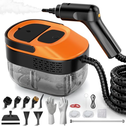 Fololicx Steam Cleaner for Home Car 15s Fast Heat Handheld Steamer for Cleaning 16L Large Tank 3Level Steam Control with 16Piece Accessories Kit for Floors Couches Tiles Grout Dirt and Grease - Image 1