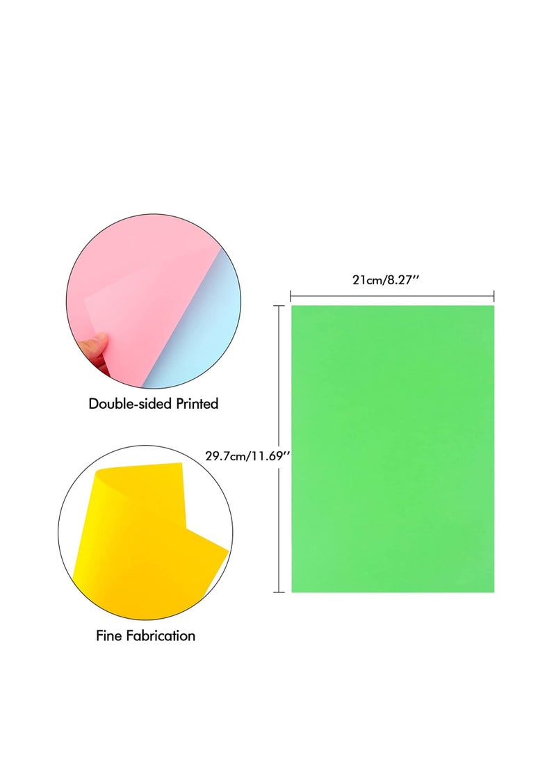 MARKQ 100 Sheets Colored Paper, A4 80gsm Color Paper sheets for Decorating Drawing Origami DIY Arts and Crafts - 10 Assorted Colors, 29.7 cm x 21 cm  - Image 2