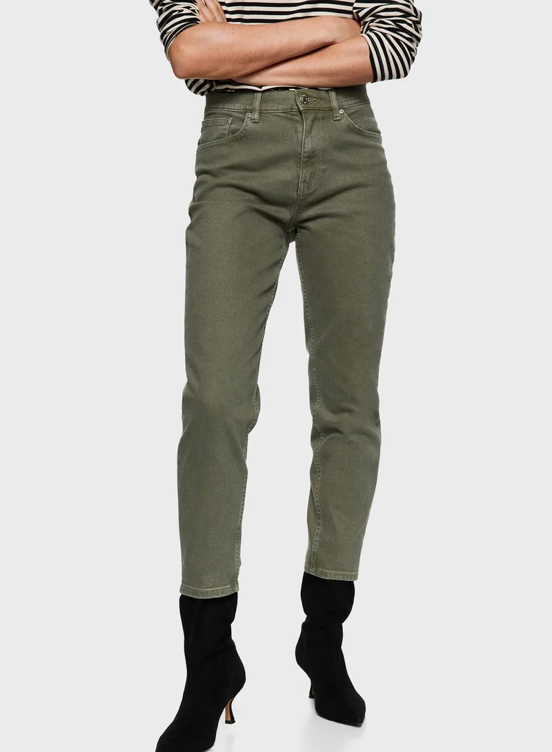 MANGO High Waist Mom Jeans