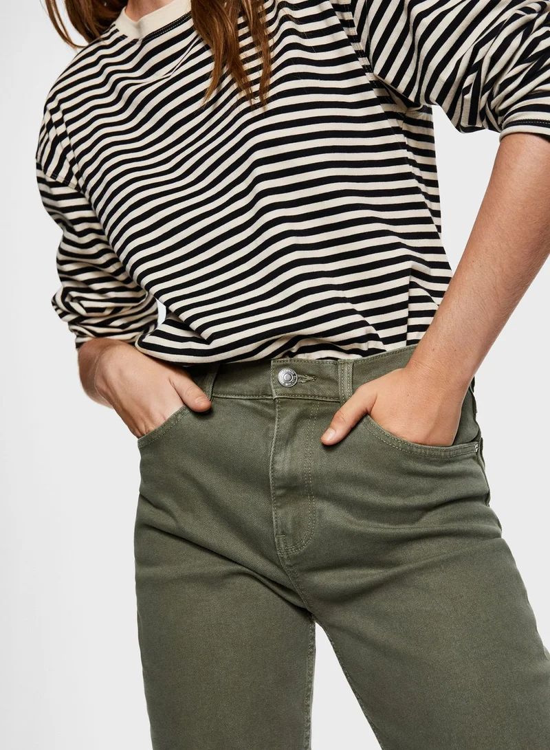 MANGO High Waist Mom Jeans