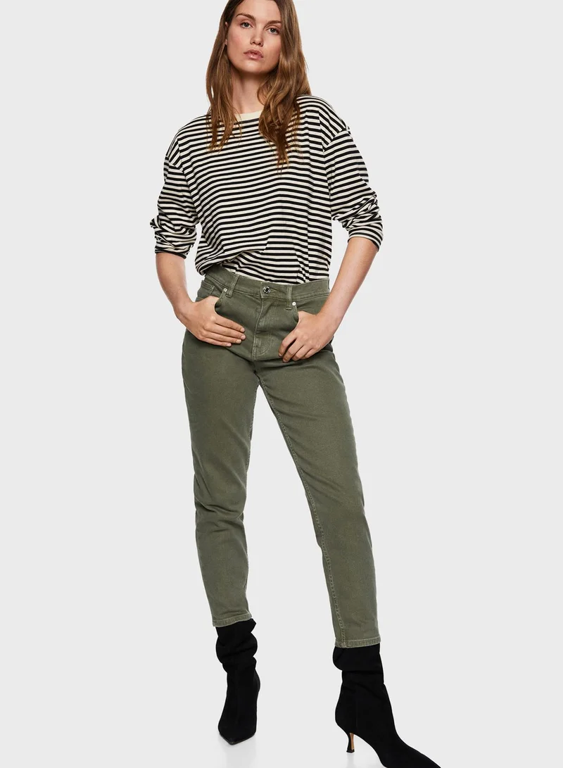 MANGO High Waist Mom Jeans