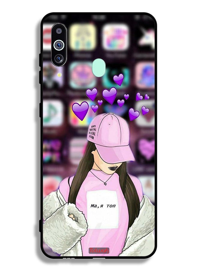 Tolwak - Samsung Galaxy M40 Protective Case Cover Anti Social Club - Image 1