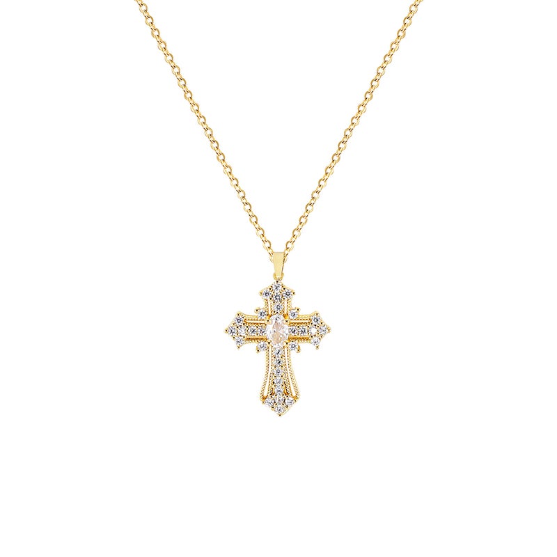 LLIYSOUN Gold Cross Necklaces for Women Jewelry Gold Cross Necklaces Gifts for Women Cross Necklace Minimalist Trendy Jewelry Valentines Day Gifts CN4 - Image 1