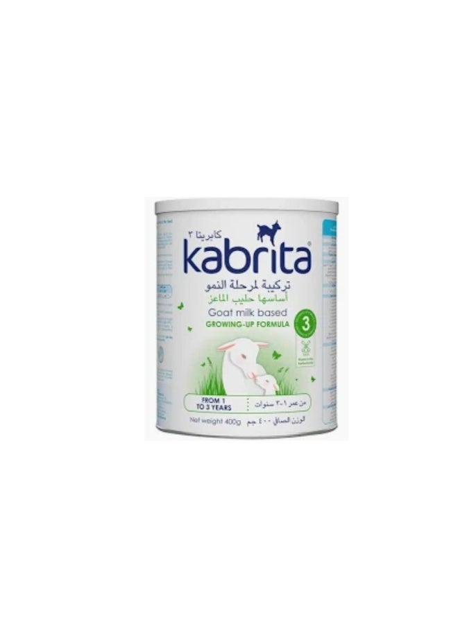 كابريتا حليب ماعز تركيبة النمو المرحلة 3 للأطفال من 1-3 سنوات، 400 جرام - Image 2