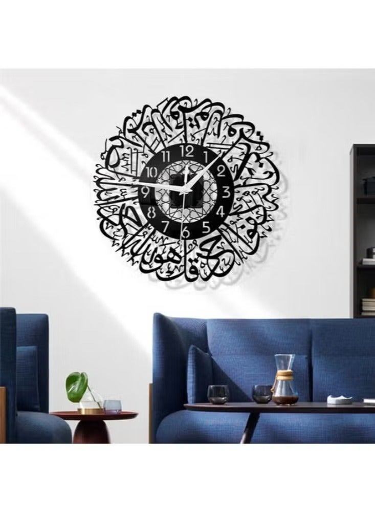 Dreamzon Islamic Surah Al Ikhlas Wall Clock Decor Arabic Living Room Decoration Home Decor - Image 2