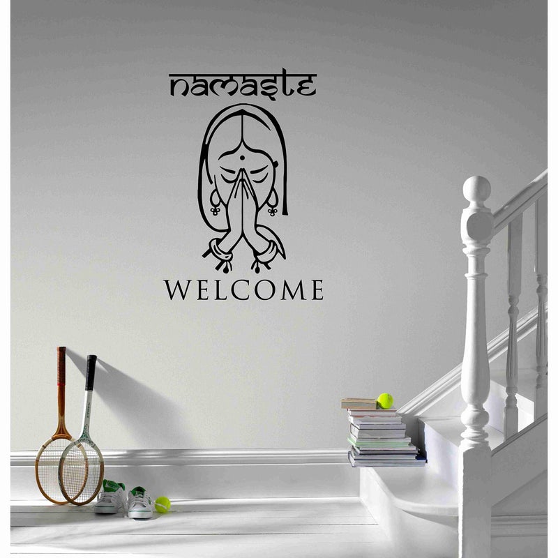 KREEPO Namaste Welcome Wall Sticker for Home - Image 4