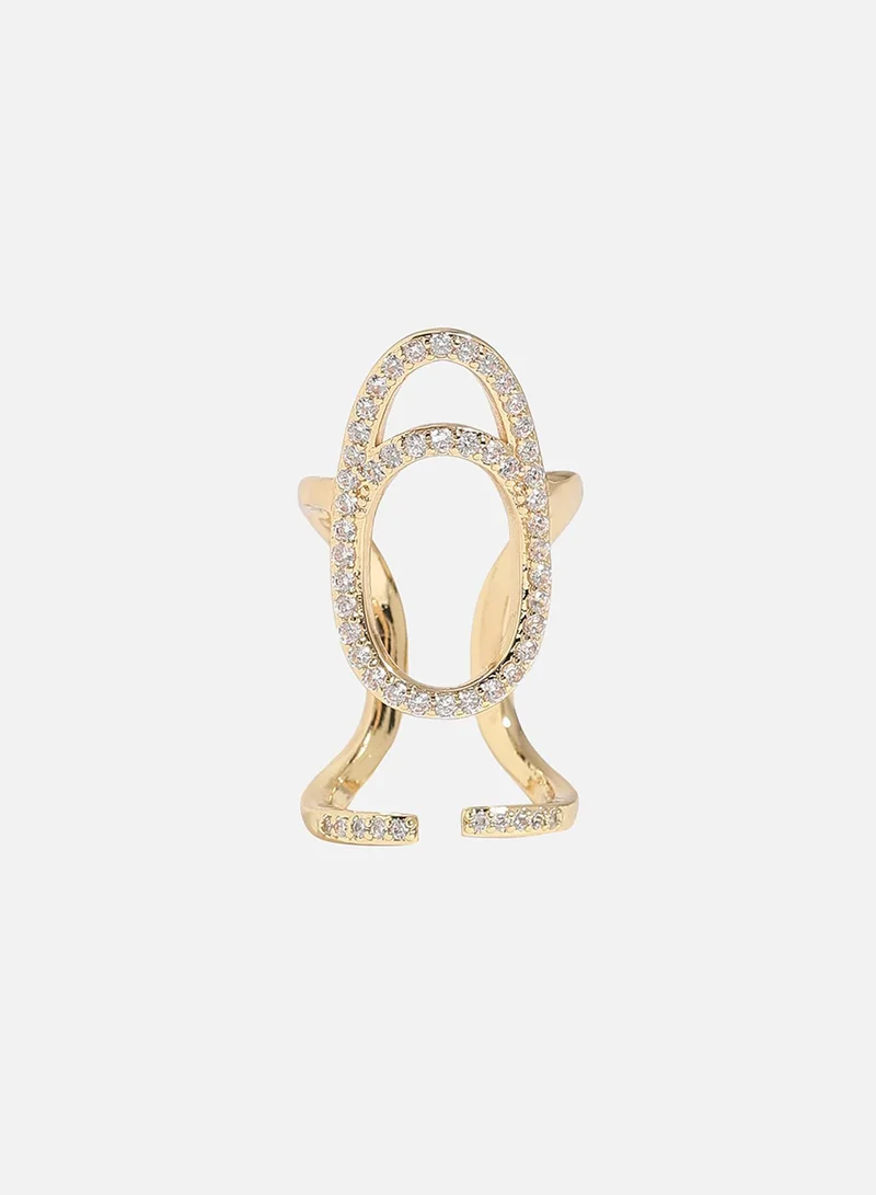 SOHI Fancy Sparkler Artificial Ring Jewellery