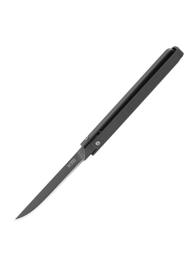 Kelesa - Mechanical folding knife 195mm with leather case, M390 steel material, suitable for outdoor, camping, fishing. - Image 1