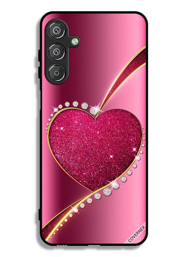 Covernex Samsung Galaxy A16 5G Protective Case Cover Diamond Glitter Heart - Image 1
