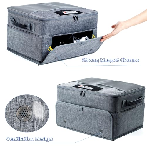 VIGEGARI Upgraded Trunk Organizer with Separate Compartment for 2 Pair Shoes Up to US Mens 16 Car Locker Organizer for Golf Balls Gloves Accessories - Image 3