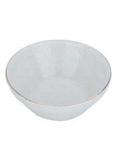 Alsaif Gallery White porcelain soup bowl with gold font, 12 cm  - Image 3