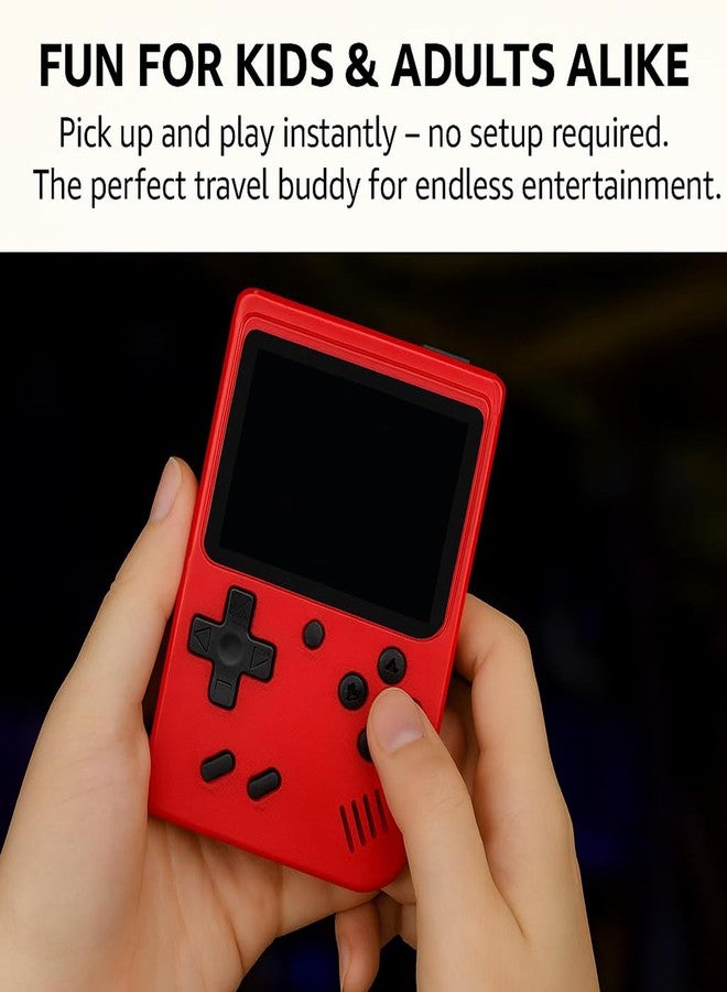 Parteet Rechargeable Pocket Video Game for Kids 400 in 1 Retro Game Box Console Handheld Game Box with TV Output - (Color and Design Will be Send as per Stock) - Image 2