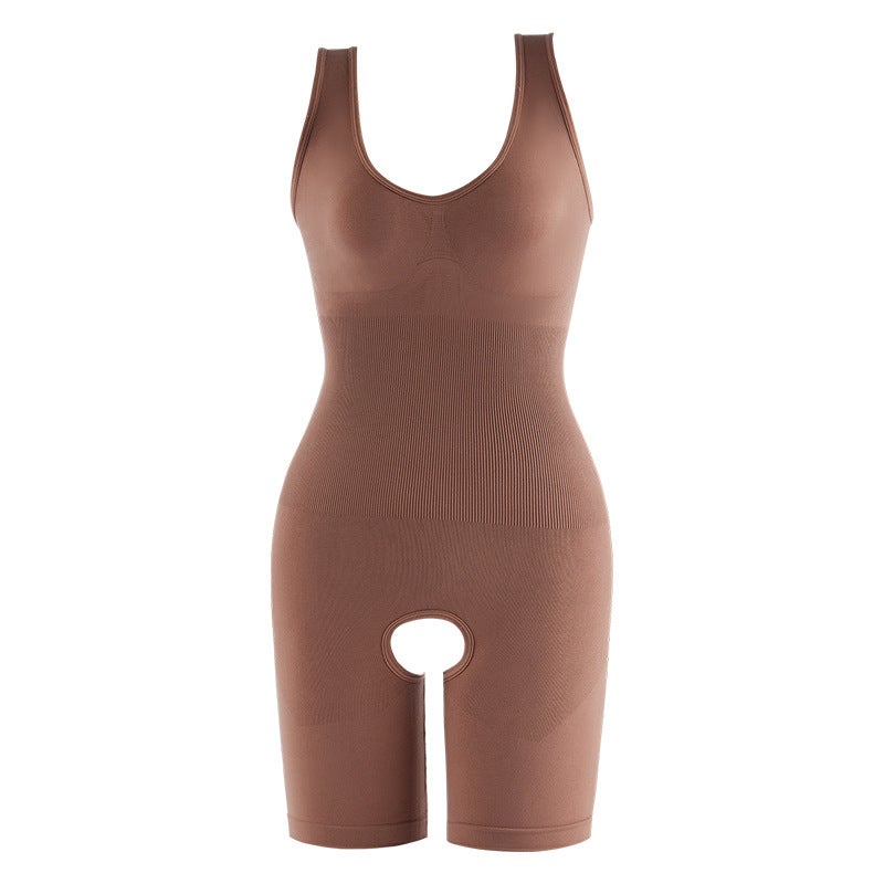 Plus Size Seamless Seamless Body-Shaping Jumpsuit Belt Body-Shaping Body-Shaping Hip-Lifting Underwear Shaped Crotch Boxer Briefs - Image 5