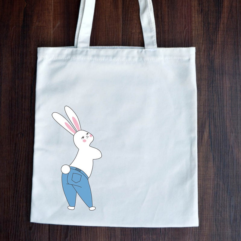 New Canvas Bag Shopping Bag Simple Cloth Bag Small Fresh Cute Student Travel Class Cloth Bag A Generation Of Hair - Image 2