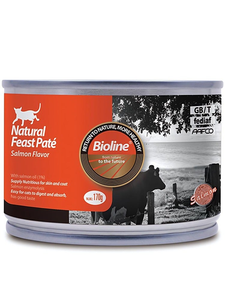 BIOLINE NATURAL FEAST PATE SALMON FLAVOR