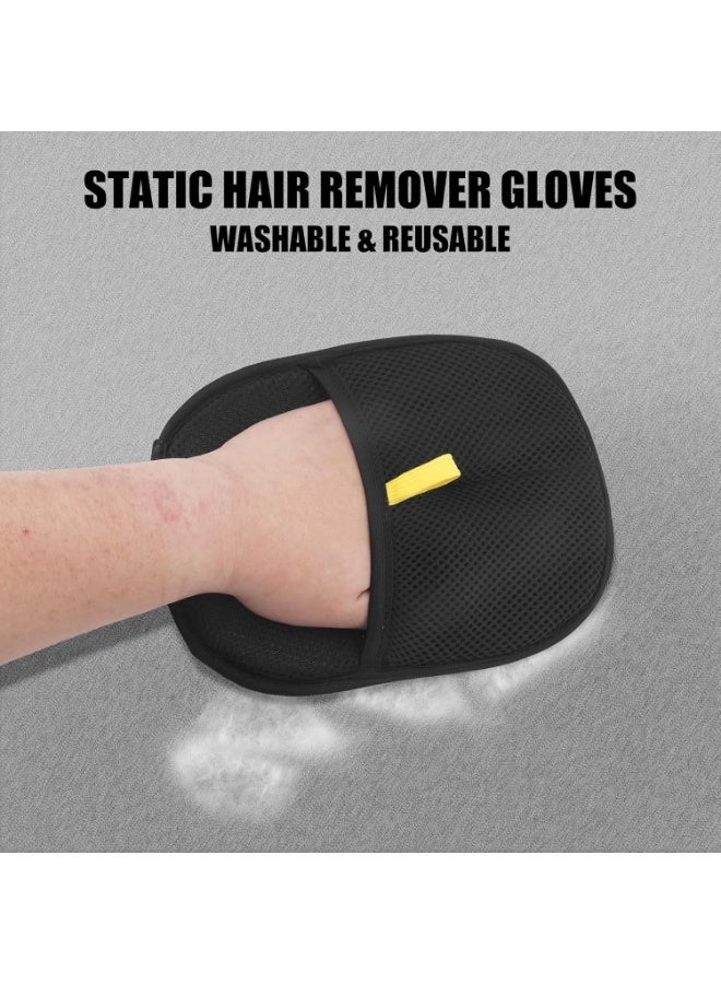 Electrostatic Pet Hair Removal Glove for Cats and Dogs, Thickened Reusable Grooming and Deshedding Glove, Double Sided Lint and Fur Remover for Furniture Carpet Clothing Couch and Car Seats, Comfortable Design for All Coat Types - Image 5