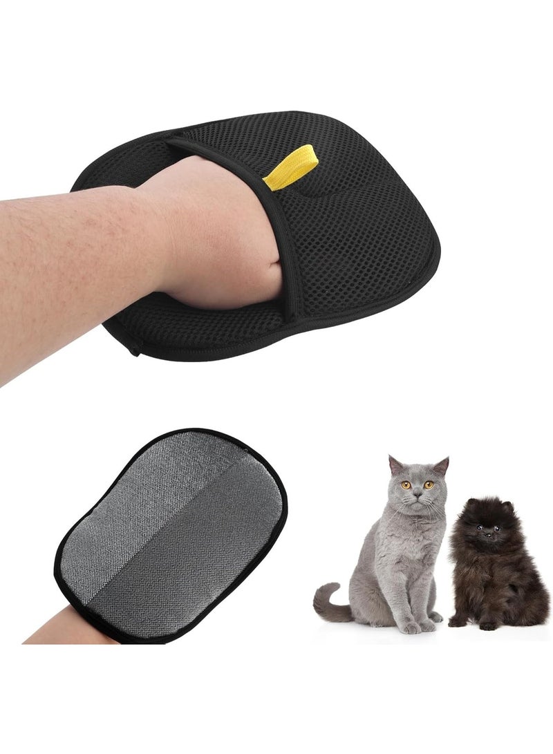 Electrostatic Pet Hair Removal Glove for Cats and Dogs, Thickened Reusable Grooming and Deshedding Glove, Double Sided Lint and Fur Remover for Furniture Carpet Clothing Couch and Car Seats, Comfortable Design for All Coat Types - Image 1
