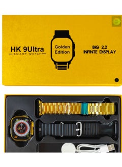 Ultra ساعة ذكية HK9 ULTRA Series 9 الإصدار الذهبي مع متتبع الصحة واللياقة البدنية ساعة رياضية تدعم مقاس 49 ملم-ذهبي  - Image 5