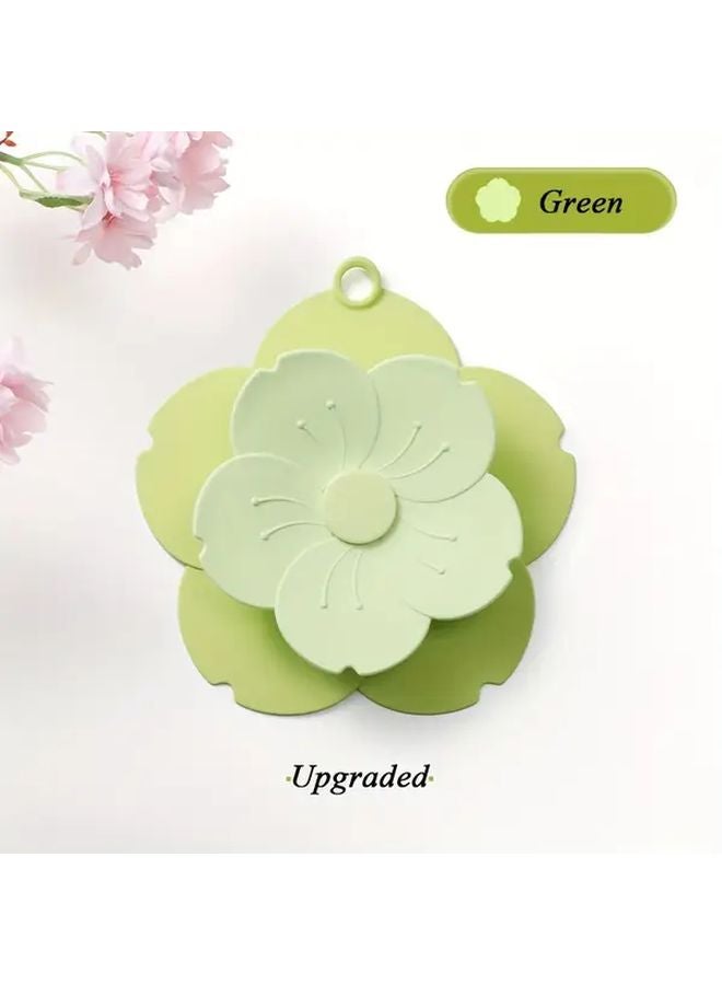 Upgraded Green Silicone Hair Catcher Drain Stopper Odor Proof Guard For Bathroom Kitchen - Image 1